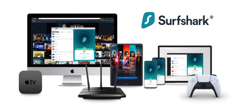   Surfshark VPN çeşitli cihazlarda çalışır