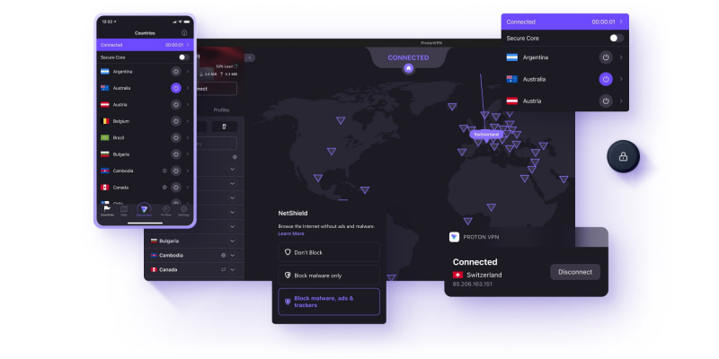   Masaüstü ve akıllı telefon da dahil olmak üzere cihazlar arasında Proton VPN