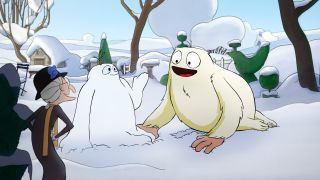 Το Abominable Snow Baby συναντά έναν χιονάνθρωπο του εαυτού του