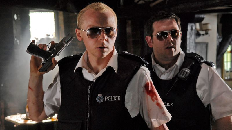 Ο Simon Pegg και ο Nick Frost στο Hot Fuzz.