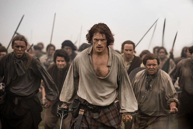 Sam Heughan ως Jamie Fraser.