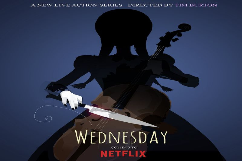 Netflixからの水曜日のポスター。
