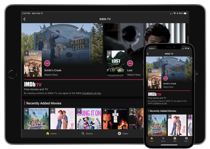 Τηλεόραση IMDB σε iPad και iPhone
