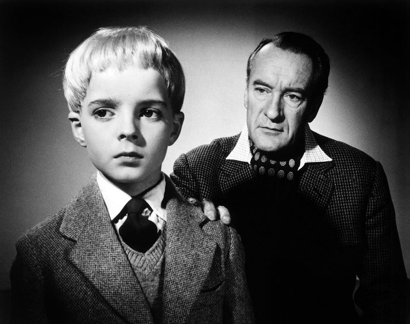 Den britiske filmen Village Of The Damned fra 1960.