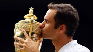 Roger Federer kører til Wimbledon-milepælen