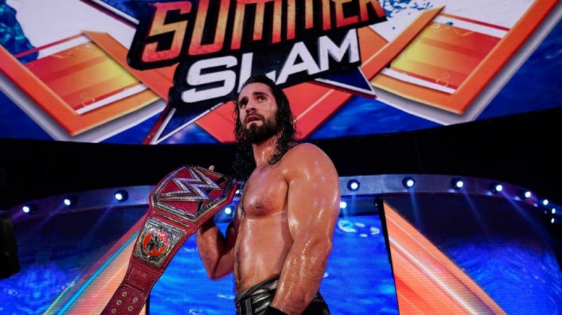 „SummerSlam 2019“: Sethas Rollinsas jį sudegino norėdamas atgauti „WWE“ universalų čempionatą